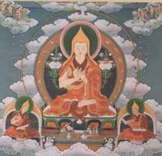 A traditional drawing of Tsong-kha-pa